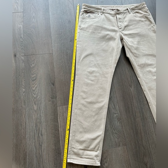 BRUNELLO CUCINELLI Tapered Garment-Dyed Stretch-Cotton Trousers - Picture 4 of 8